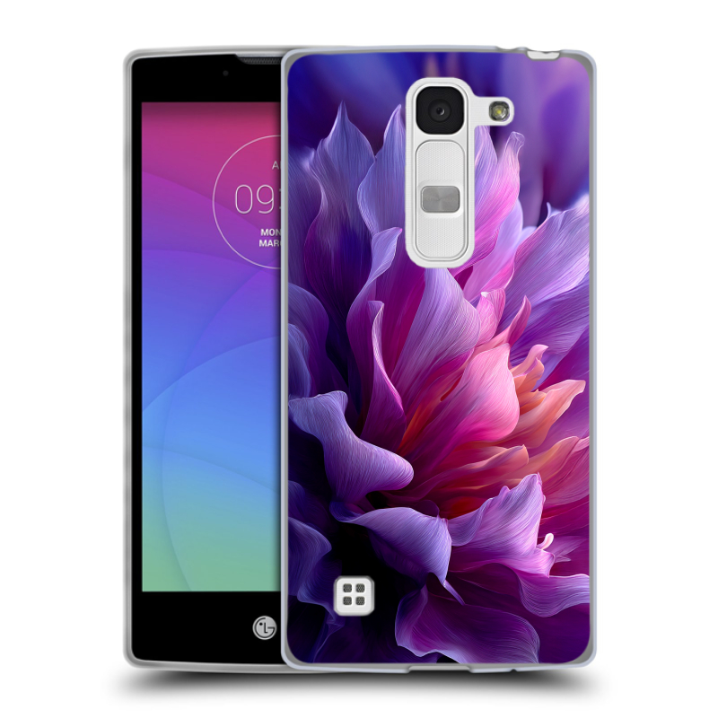 Силиконовый чехол на LG Spirit с принтом женский цветы Силиконовый чехол на LG Spirit с принтом женский цветы