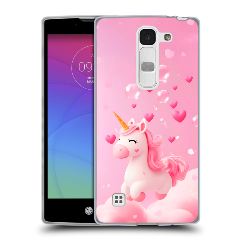 Силиконовый чехол на LG Spirit с принтом Единорог Силиконовый чехол на LG Spirit с принтом Единорог