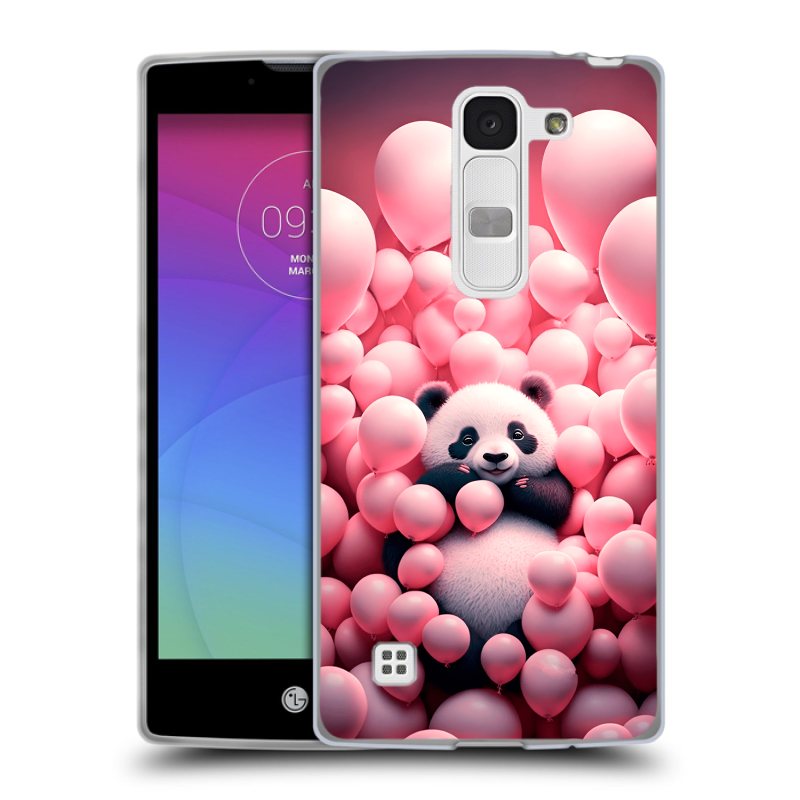 Силиконовый чехол на LG Spirit с принтом Панда Силиконовый чехол на LG Spirit с принтом Панда
