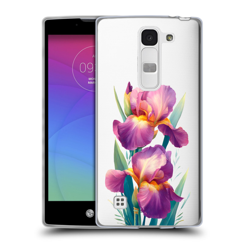 Силиконовый чехол на LG Spirit с принтом Цветы орхидеи Силиконовый чехол на LG Spirit с принтом Цветы орхидеи