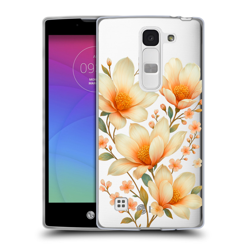 Силиконовый чехол на LG Spirit с принтом Цветы Силиконовый чехол на LG Spirit с принтом Цветы