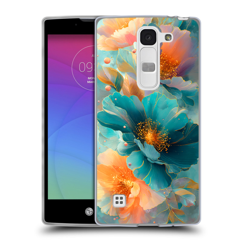 Силиконовый чехол на LG Spirit с принтом Цветы Силиконовый чехол на LG Spirit с принтом Цветы