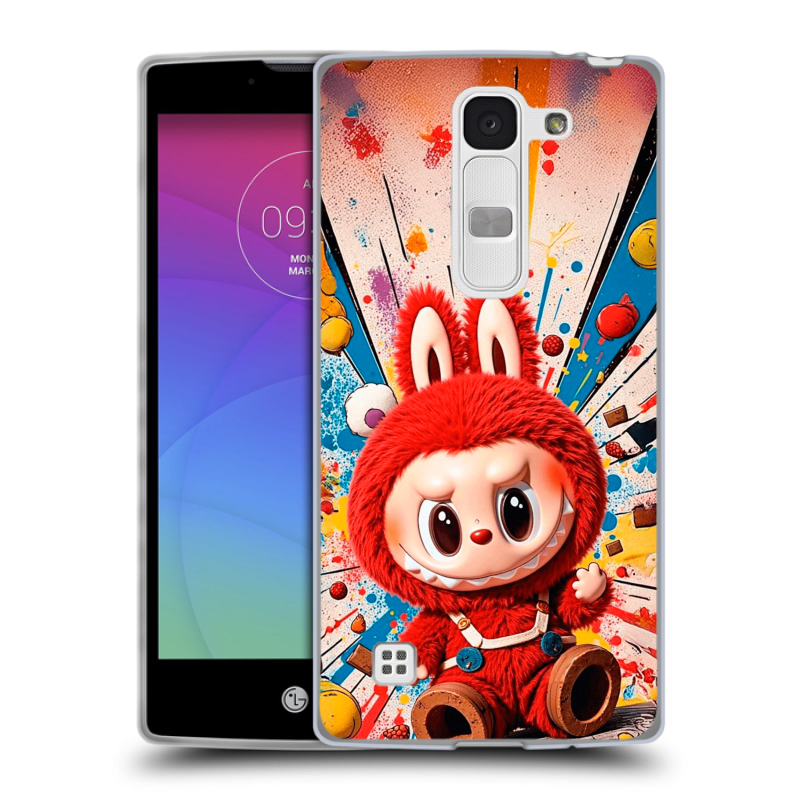 Силиконовый чехол на LG Spirit с принтом Labubu Лабубу Силиконовый чехол на LG Spirit с принтом Labubu Лабубу