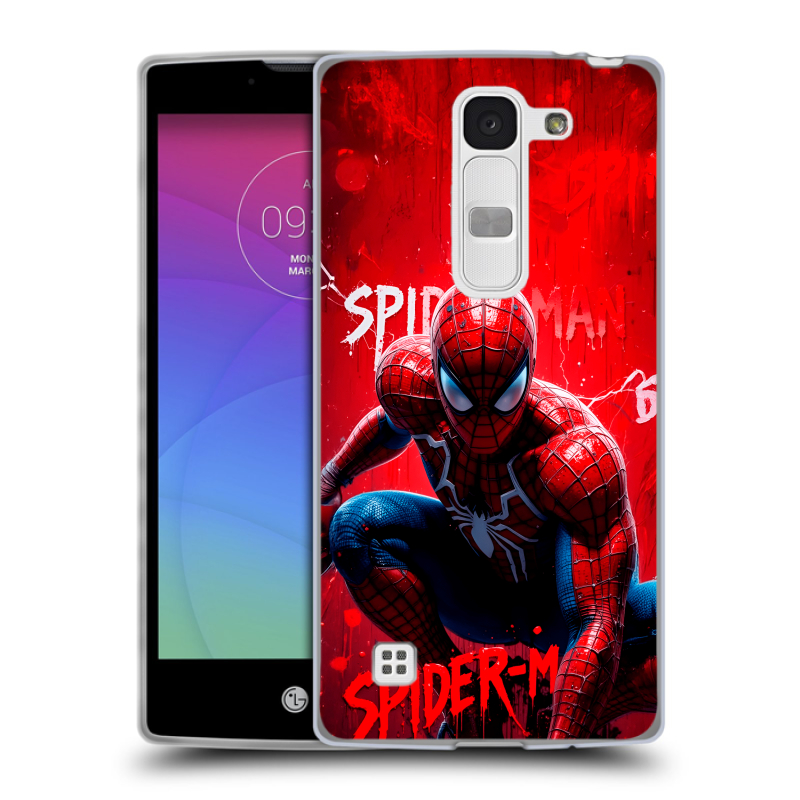 Силиконовый чехол на LG Spirit с принтом Spiderman Человек паук Силиконовый чехол на LG Spirit с принтом Spiderman Человек паук