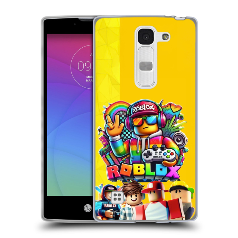 Силиконовый чехол на LG Spirit с принтом Roblox Роблокс Силиконовый чехол на LG Spirit с принтом Roblox Роблокс