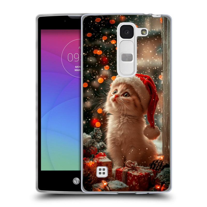 Силиконовый чехол на LG Spirit с принтом Новый год Силиконовый чехол на LG Spirit с принтом Новый год