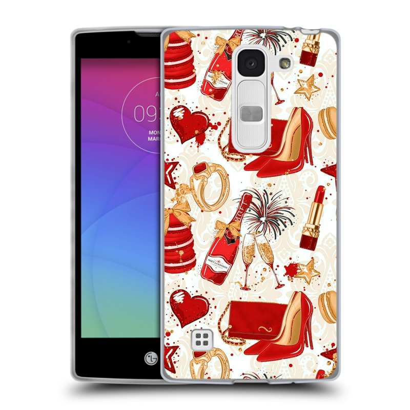 Силиконовый чехол на LG Spirit с принтом Новый год Силиконовый чехол на LG Spirit с принтом Новый год