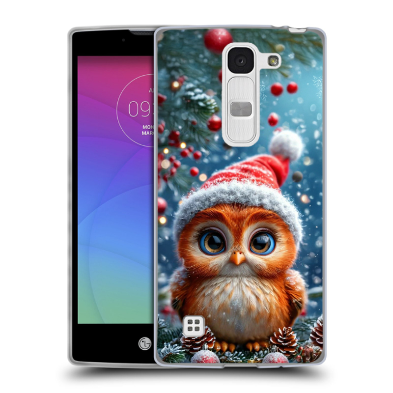 Силиконовый чехол на LG Spirit с принтом Новый год Силиконовый чехол на LG Spirit с принтом Новый год