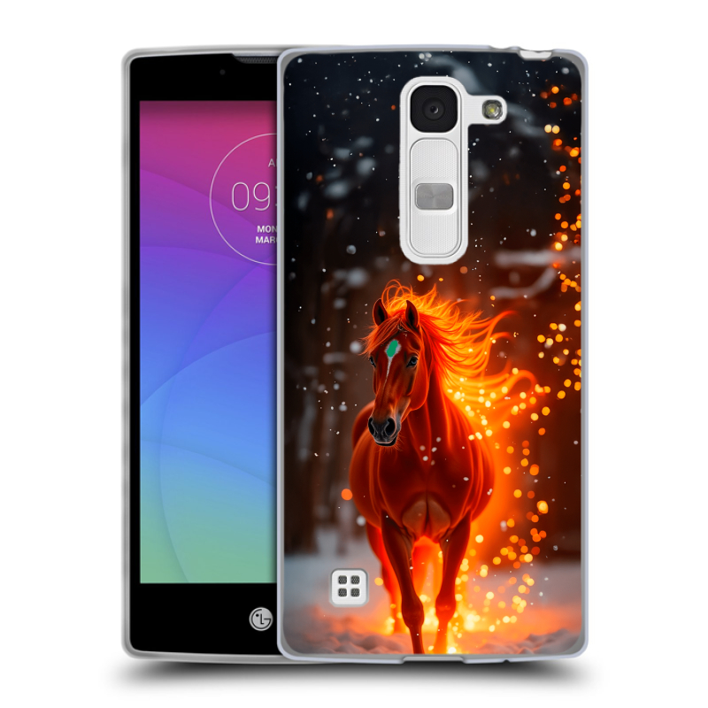 Силиконовый чехол на LG Spirit с принтом Новый год Силиконовый чехол на LG Spirit с принтом Новый год