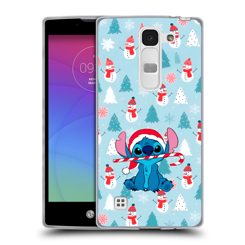 Силиконовый чехол на LG Spirit с принтом Стич Новый год Силиконовый чехол на LG Spirit с принтом Стич Новый год