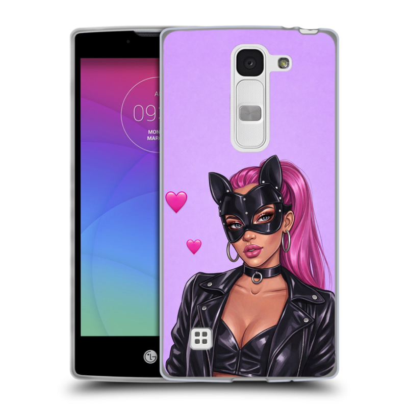 Силиконовый чехол на LG Spirit с принтом женский Силиконовый чехол на LG Spirit с принтом женский