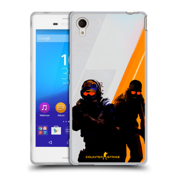Пластиковый чехол на Sony Xperia M4 Aqua с принтом Контер страйк Counter strike