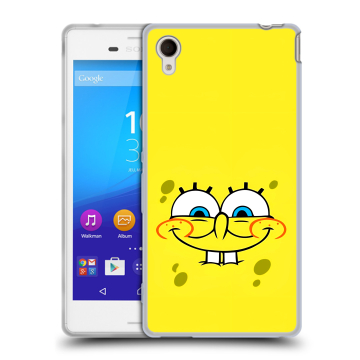 Пластиковый чехол на Sony Xperia M4 Aqua с принтом спанчбоб спанч боб Пластиковый чехол на Sony Xperia M4 Aqua с принтом спанчбоб спанч боб