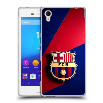 Пластиковый чехол на Sony Xperia M4 Aqua с принтом Барселона Barcelona