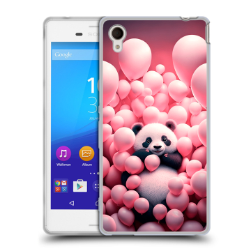 Пластиковый чехол на Sony Xperia M4 Aqua с принтом Панда