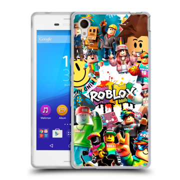 Пластиковый чехол на Sony Xperia M4 Aqua с принтом Roblox Роблокс Пластиковый чехол на Sony Xperia M4 Aqua с принтом Roblox Роблокс