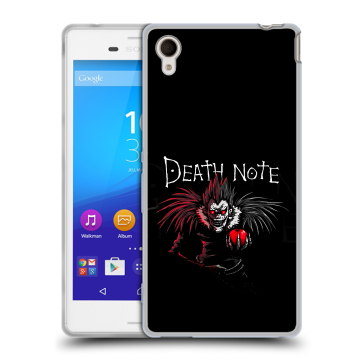 Пластиковый чехол на Sony Xperia M4 Aqua с принтом Death note Тетрадь смерти