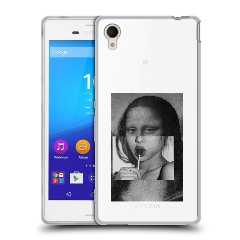 Пластиковый чехол на Sony Xperia M4 Aqua с принтом Мона Лиза Пластиковый чехол на Sony Xperia M4 Aqua с принтом Мона Лиза