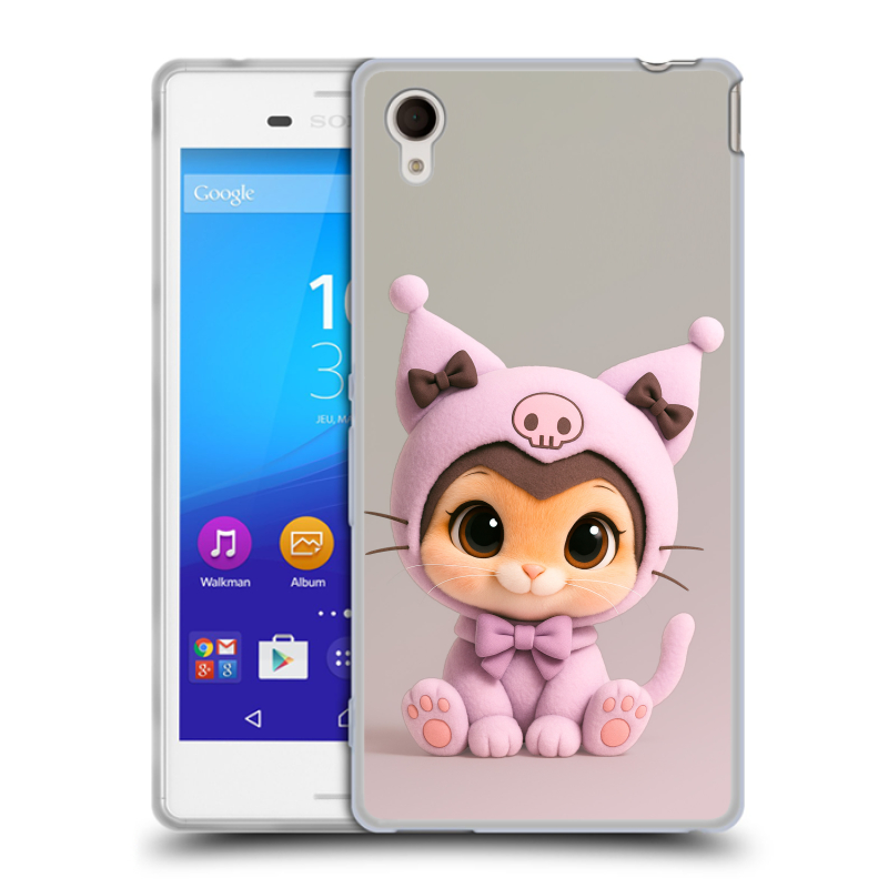 Пластиковый чехол на Sony Xperia M4 Aqua с принтом Куроми Kuromi Пластиковый чехол на Sony Xperia M4 Aqua с принтом Куроми Kuromi