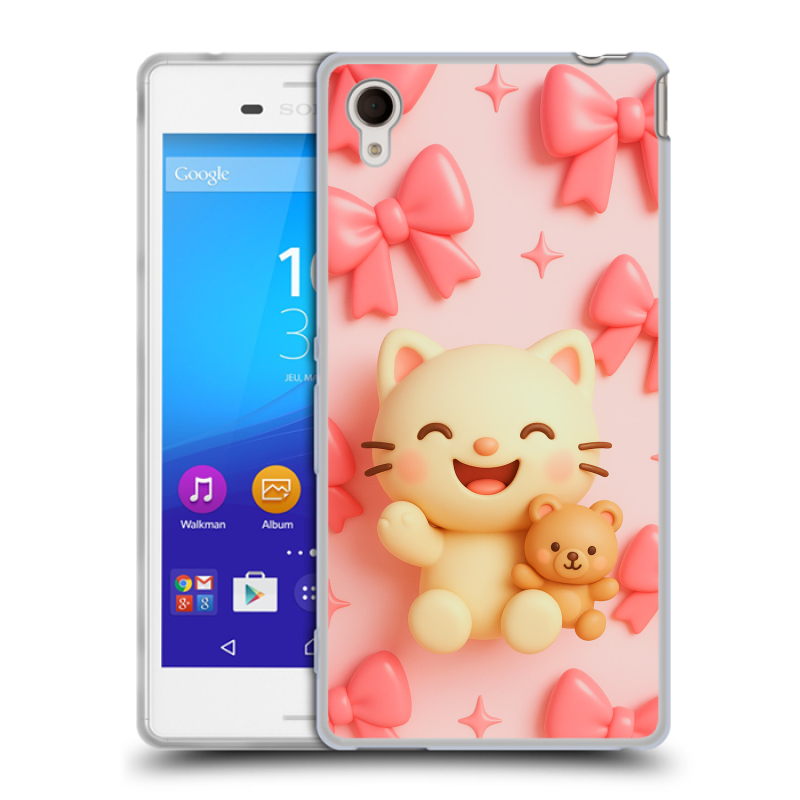 Пластиковый чехол на Sony Xperia M4 Aqua с принтом для девочек Пластиковый чехол на Sony Xperia M4 Aqua с принтом для девочек
