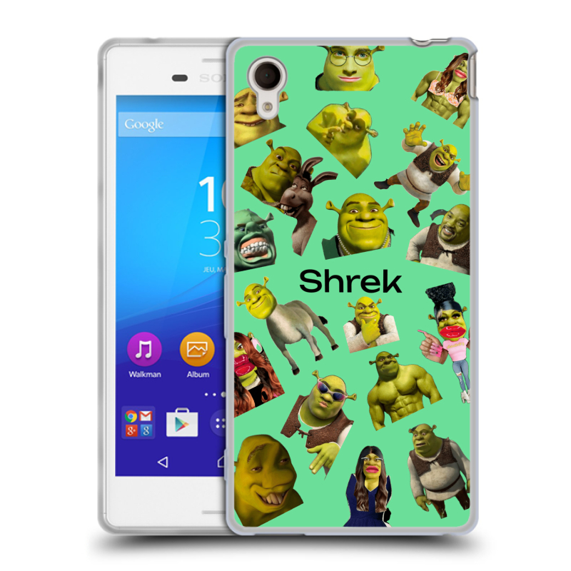 Пластиковый чехол на Sony Xperia M4 Aqua с принтом Шрек Shrek Пластиковый чехол на Sony Xperia M4 Aqua с принтом Шрек Shrek