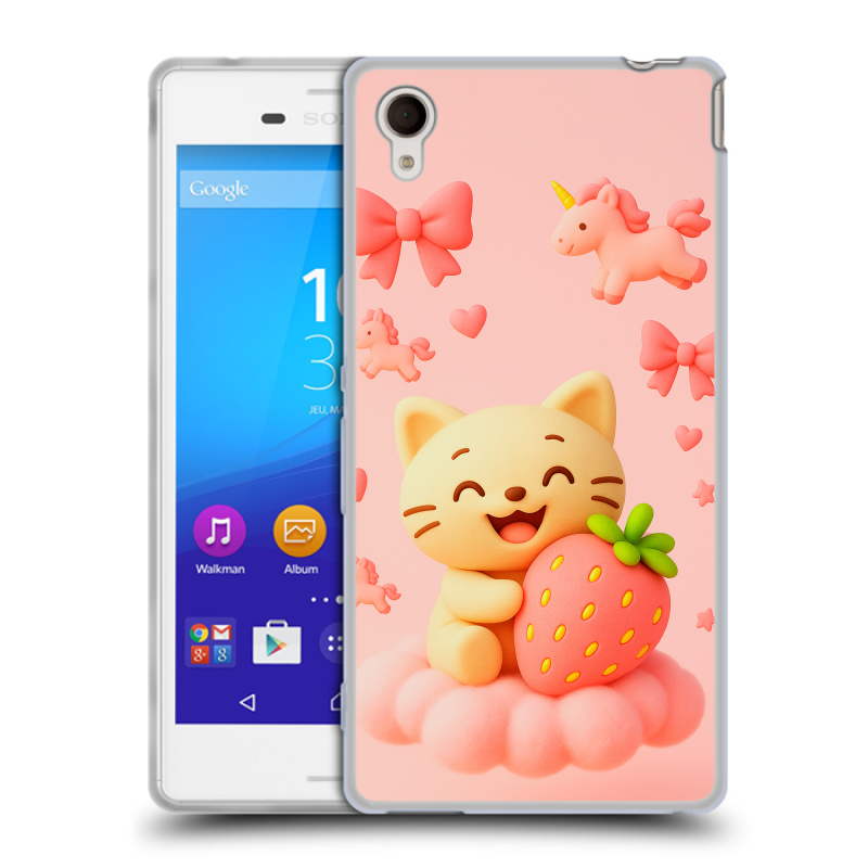 Пластиковый чехол на Sony Xperia M4 Aqua с принтом для девочек Пластиковый чехол на Sony Xperia M4 Aqua с принтом для девочек