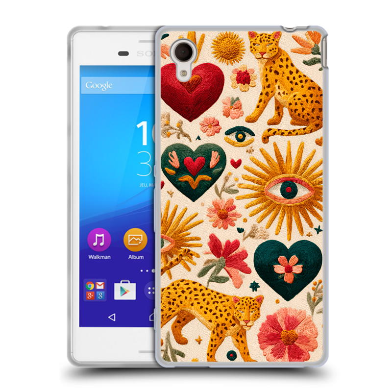 Пластиковый чехол на Sony Xperia M4 Aqua с принтом Модный принт Пластиковый чехол на Sony Xperia M4 Aqua с принтом Модный принт