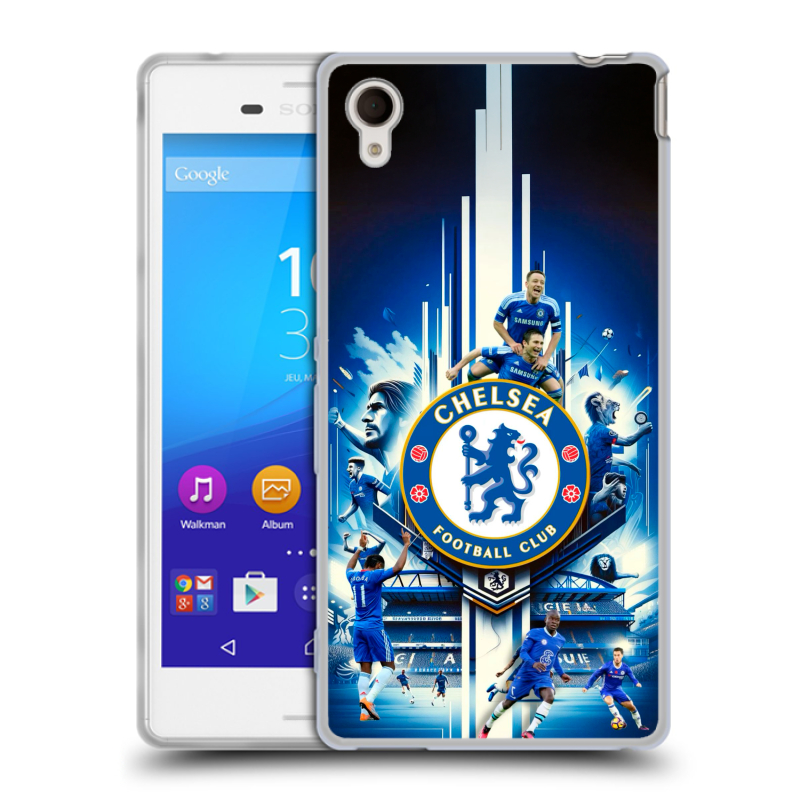 Пластиковый чехол на Sony Xperia M4 Aqua с принтом Chelsea Челси Пластиковый чехол на Sony Xperia M4 Aqua с принтом Chelsea Челси