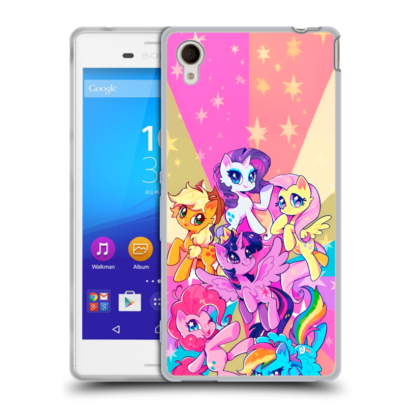 Пластиковый чехол на Sony Xperia M4 Aqua с принтом My little pony Дружба чудо Пластиковый чехол на Sony Xperia M4 Aqua с принтом My little pony Дружба чудо