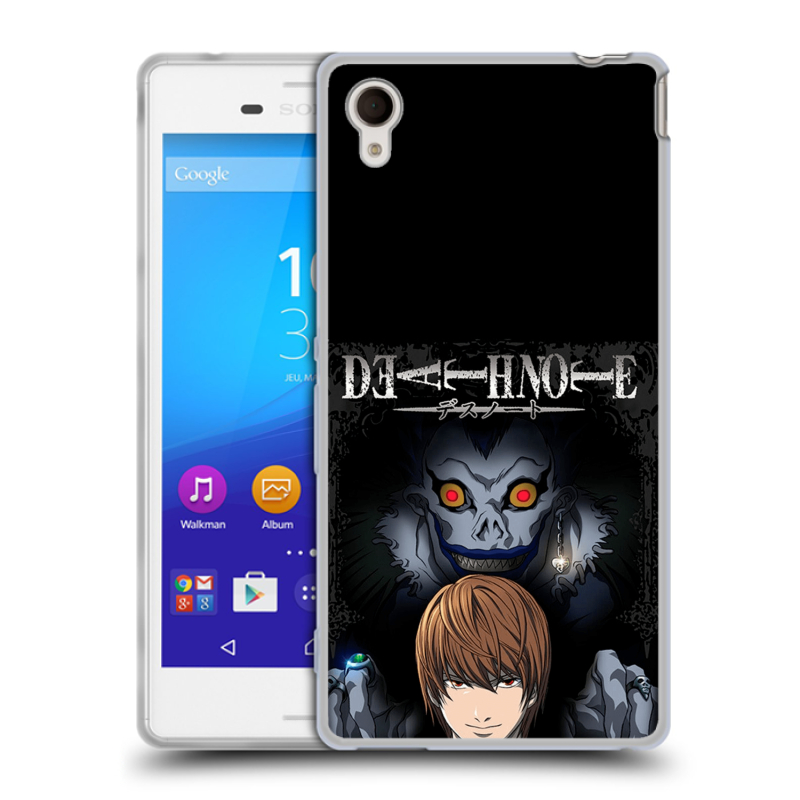 Пластиковый чехол на Sony Xperia M4 Aqua с принтом Death note Тетрадь смерти Пластиковый чехол на Sony Xperia M4 Aqua с принтом Death note Тетрадь смерти
