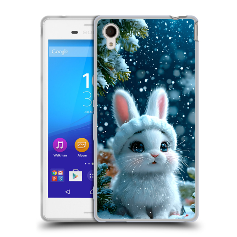 Пластиковый чехол на Sony Xperia M4 Aqua с принтом Новый год Пластиковый чехол на Sony Xperia M4 Aqua с принтом Новый год