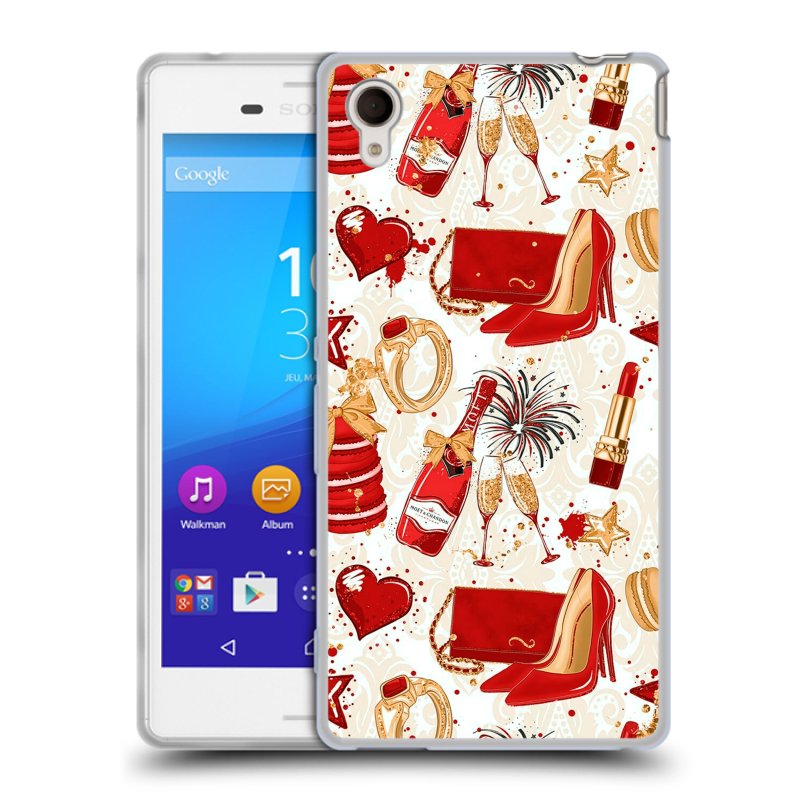 Пластиковый чехол на Sony Xperia M4 Aqua с принтом Новый год Пластиковый чехол на Sony Xperia M4 Aqua с принтом Новый год
