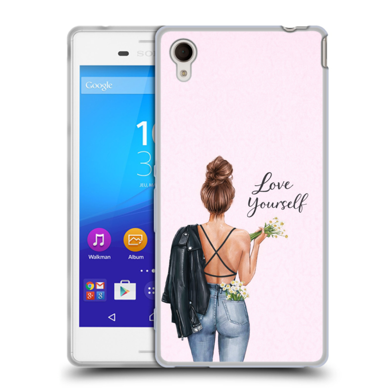 Пластиковый чехол на Sony Xperia M4 Aqua с принтом женский Пластиковый чехол на Sony Xperia M4 Aqua с принтом женский