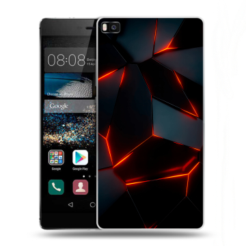 Пластиковый чехол на Huawei P8 с принтом Яркие абстракции Пластиковый чехол на Huawei P8 с принтом Яркие абстракции