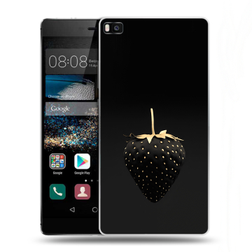 Пластиковый чехол на Huawei P8 с принтом Черная клубника Пластиковый чехол на Huawei P8 с принтом Черная клубника