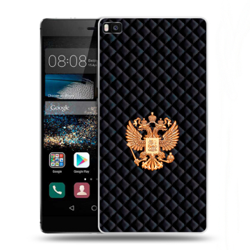 Пластиковый чехол на Huawei P8 с принтом Герб России принт Пластиковый чехол на Huawei P8 с принтом Герб России принт