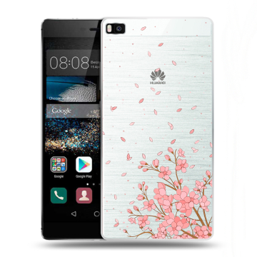 Пластиковый чехол на Huawei P8 с принтом Ветка сакуры Пластиковый чехол на Huawei P8 с принтом Ветка сакуры