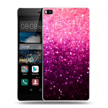 Пластиковый чехол на Huawei P8 с принтом Блестки