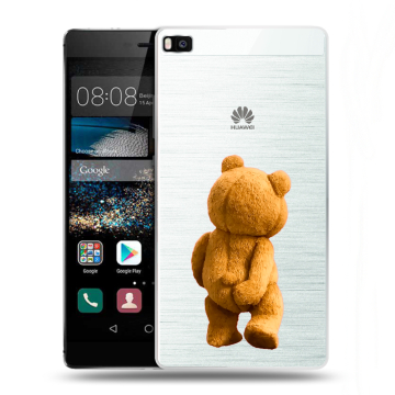 Пластиковый чехол на Huawei P8 с принтом Медведь Пластиковый чехол на Huawei P8 с принтом Медведь