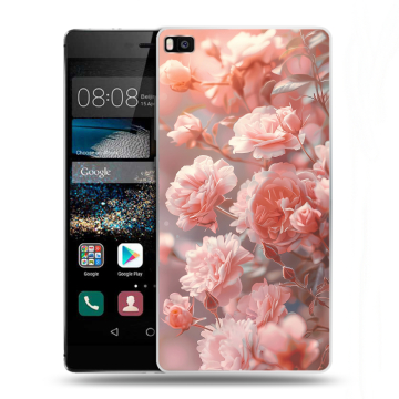 Пластиковый чехол на Huawei P8 с принтом Розовые розы Пластиковый чехол на Huawei P8 с принтом Розовые розы