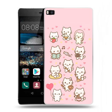 Пластиковый чехол на Huawei P8 с принтом Hello Kitty Хелоу Кити Пластиковый чехол на Huawei P8 с принтом Hello Kitty Хелоу Кити