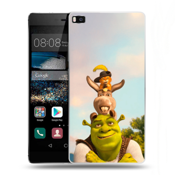 Пластиковый чехол на Huawei P8 с принтом Шрек Shrek Пластиковый чехол на Huawei P8 с принтом Шрек Shrek