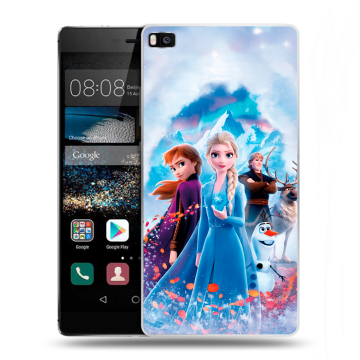 Пластиковый чехол на Huawei P8 с принтом Холодное сердце Frozen Пластиковый чехол на Huawei P8 с принтом Холодное сердце Frozen