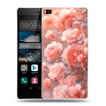 Пластиковый чехол на Huawei P8 с принтом Розы цветы Пластиковый чехол на Huawei P8 с принтом Розы цветы