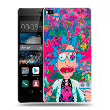 Пластиковый чехол на Huawei P8 с принтом Рик и Морти Rick Morty Пластиковый чехол на Huawei P8 с принтом Рик и Морти Rick Morty