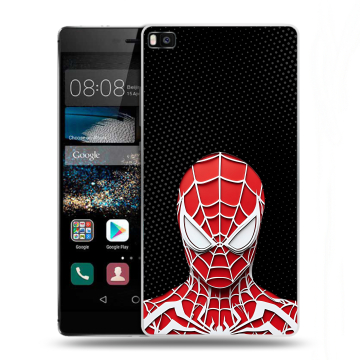 Пластиковый чехол на Huawei P8 с принтом человек паук spiderman
