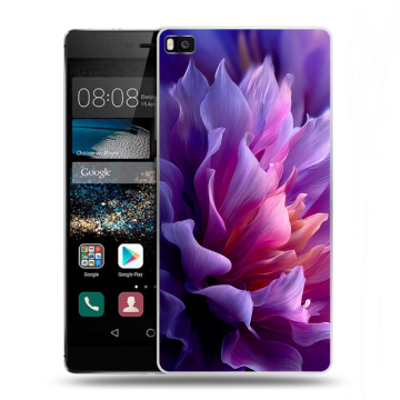 Пластиковый чехол на Huawei P8 с принтом женский цветы Пластиковый чехол на Huawei P8 с принтом женский цветы
