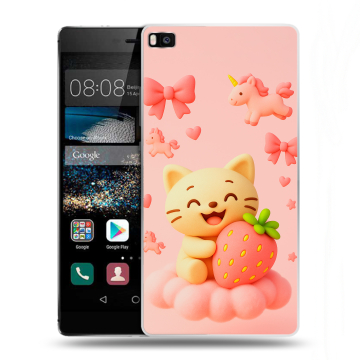 Пластиковый чехол на Huawei P8 с принтом для девочек Пластиковый чехол на Huawei P8 с принтом для девочек