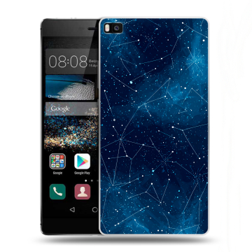 Пластиковый чехол на Huawei P8 с принтом Космос звезды Пластиковый чехол на Huawei P8 с принтом Космос звезды