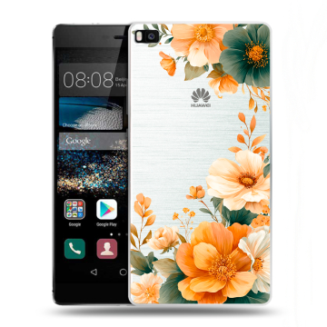 Пластиковый чехол на Huawei P8 с принтом Цветы принт Пластиковый чехол на Huawei P8 с принтом Цветы принт